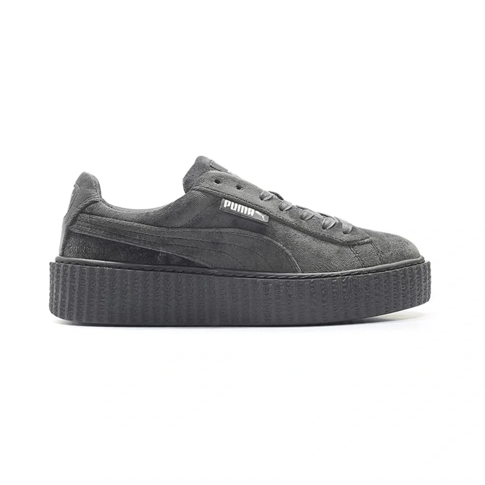 Puma x Fenty Limited Edition Velvet Creepers Platform Grey
